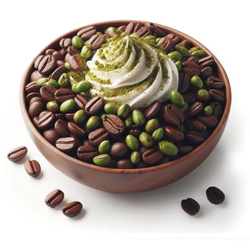 PISZTÁCIAKRÉM ÍZESÍTÉSŰ 100% ARABICA SZEMES KÁVÉ, 125g