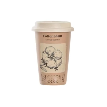 BOTANICAL PORCELÁN BÖGRE TETŐVEL, 9,5x9,5x14 cm