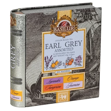 EARL GREY BASILUR TEÁSKÖNYV, 32 db filter