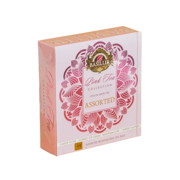 PINK TEA BASILUR, 40 db filteres zöld tea