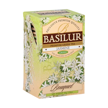 BASILUR  BOUQUET JÁZMIN ZÖLD TEA, 25db filter