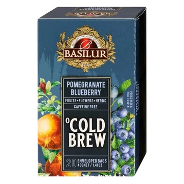 BASILUR COLD BREW HIDEG TEA GRÁNÁTALMA-ÁFONYA, FILTERES, 20X2G