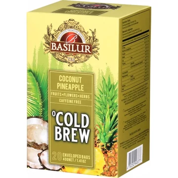 BASILUR COLD BREW HIDEG TEA KÓKUSZ-ANANÁSZ, FILTERES, 20X2G