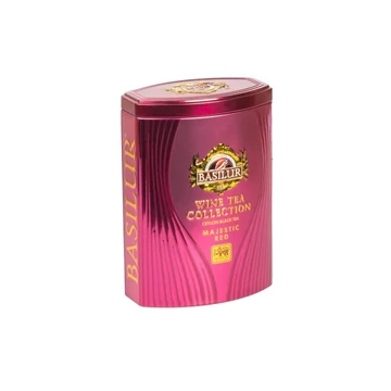 WINE TEA COLLECTION MAJESTIC RED, BASILUR SZÁLAS TEA FÉM DOBOZBAN, 75G