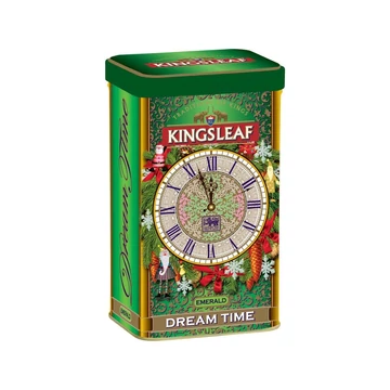 DREAM TIME EMERALD SZÁLAS ZÖLD TEA FÉM DOBOZBAN, Kingsleaf 75g