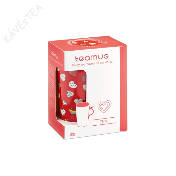 SZÍVES SZŰRŐS PORCELÁN BÖGRE, 0,4L