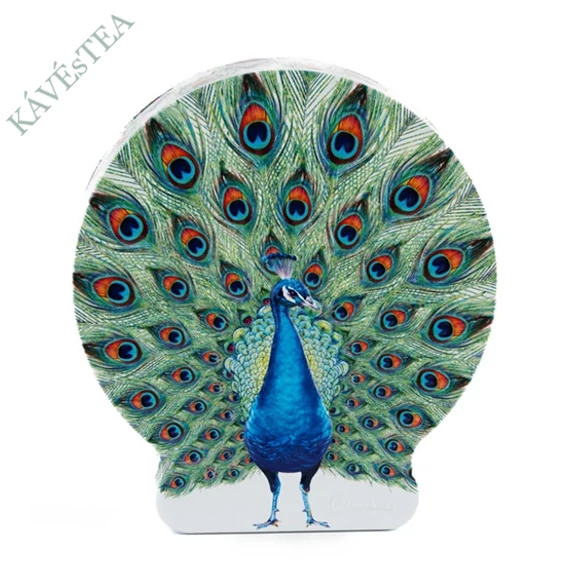 OMLÓS KEKSZ PÁVÁS FÉM DOBOZBAN