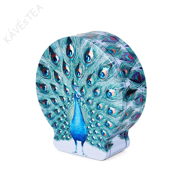 OMLÓS KEKSZ PÁVÁS FÉM DOBOZBAN