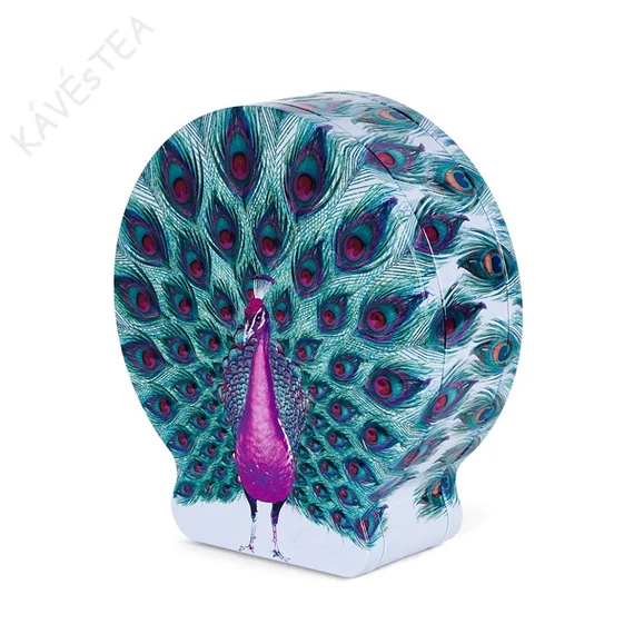 OMLÓS KEKSZ PÁVÁS FÉM DOBOZBAN