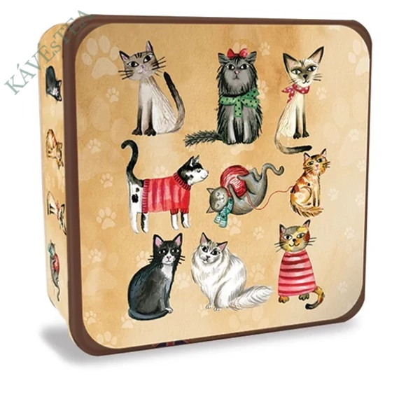 GRANDMA WILD's KEKSZ CICÁS DOMBORNYOMOTT DÍSZDOBOZBAN, 15,5x15,5x7cm