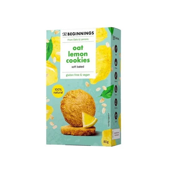CITROMOS, TEJ- és GLUTÉNMENTES ZABKEKSZ, TheBeginnings, 80g