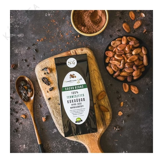 DOMINIKAI NYERS, EGÉSZ NAPON SZÁRÍTOTT, BIO KAKAÓBAB, 100g , VEGAN, GLUTÉNMENTES