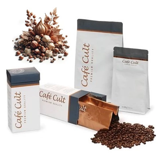 MOGYORÓ ÍZESÍTÉSŰ, KOFFEINMENTES 100% ARABICA SZEMES KÁVÉ, 125g