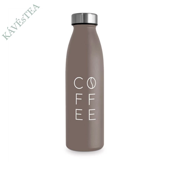 COFFEE, DUPLAFALÚ, ROZSDAMENTES ACÉL KULACS, 0,5l