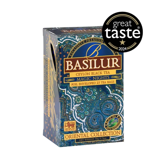 BASILUR ORIENTAL MAGIC NIGHTS FEKETE TEA , 25DB FILTER