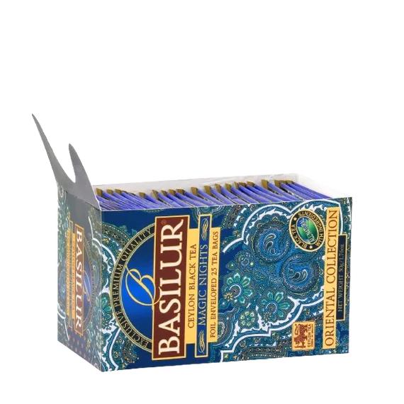 BASILUR ORIENTAL MAGIC NIGHTS FEKETE TEA , 25DB FILTER