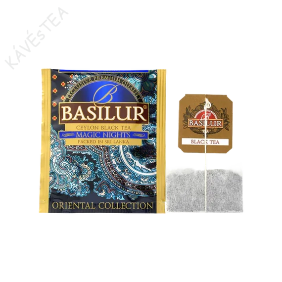 BASILUR ORIENTAL MAGIC NIGHTS FEKETE TEA , 25DB FILTER