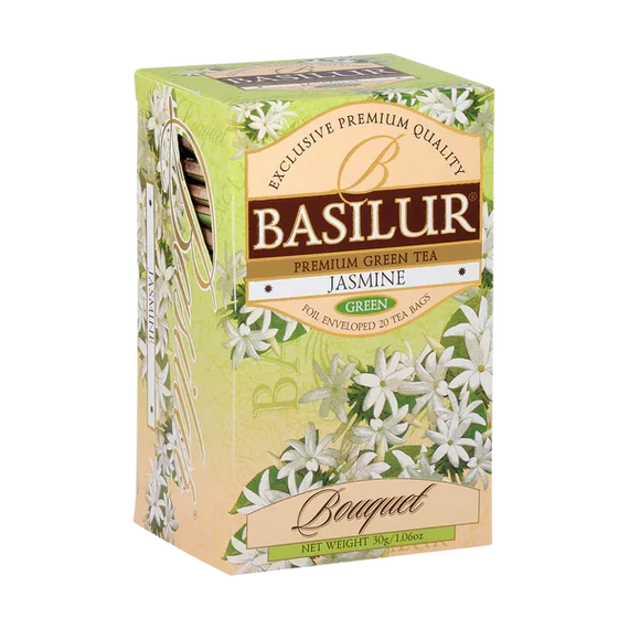 BASILUR  BOUQUET JÁZMIN ZÖLD TEA, 25db filter
