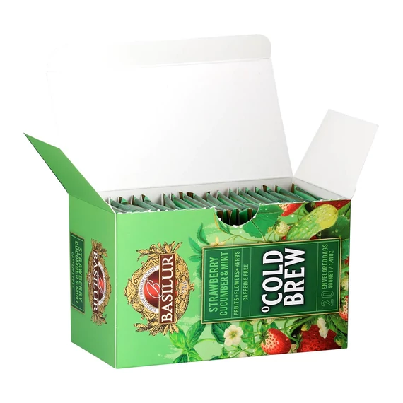 BASILUR COLD BREW HIDEG TEA EPER, UBORKA, MENTA, FILTERES, 20X2G