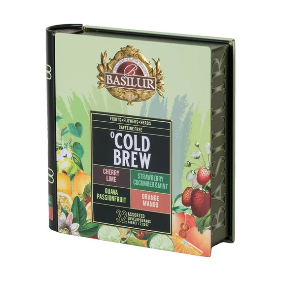 BASILUR COLD BREW KÖNYV, gyümölcstea válogatás, 32db filter