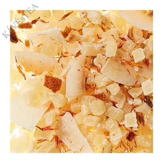 TÁNCOLÓ GYÜMÖLCSÖK kókusz-lime-aloe vera SZÁLAS TEA, 50g