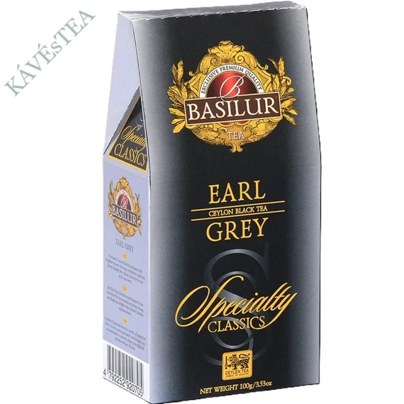 EARL GRAY Basilur szálas fekete tea bergamott olajjal, 100g