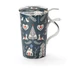 NOEL ROZSDAMENTES ACÉL SZŰRŐS PORCELÁN BÖGRE, 0,4L
